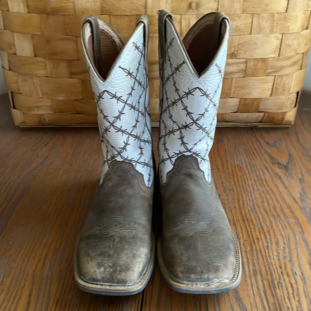 Twisted X Kids Boots: Kid’s Top Hand Boot Bomber/White Size 4M